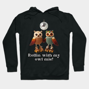 Roolin' With my Owl-Mie Shirt, 1970s Shirt, 70s Groovy Tee, Disco Ball Shirt, Groovy Owl Shirt, Vintage 1970s, Retro Graphic Shirt, Hippie Mom Hoodie